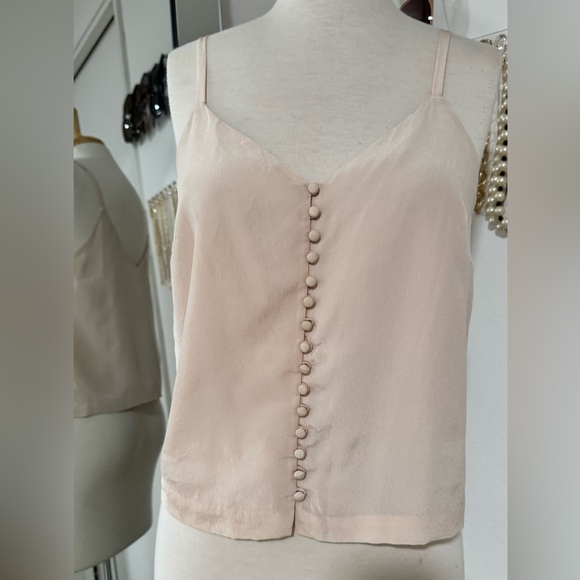 MADEWELL | Silk Button-Down Cami | Size 6 - Picture 3 of 9